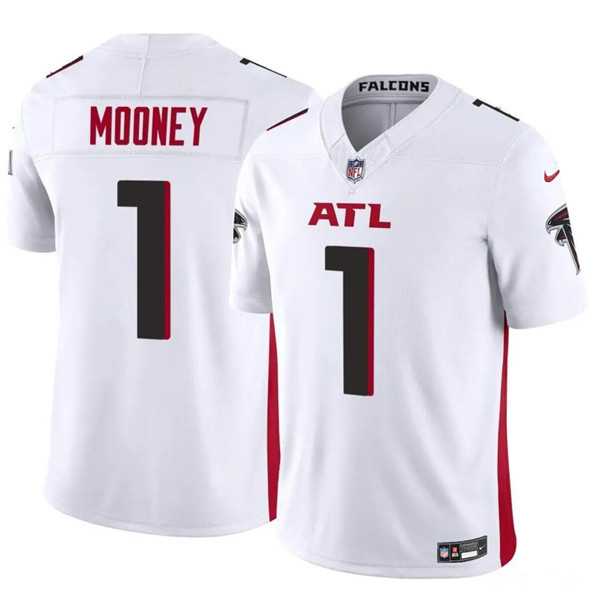 Youth Atlanta Falcons #1 Darnell Mooney White 2024 F.U.S.E. Vapor Untouchable Limited Stitched Jersey Dzhi